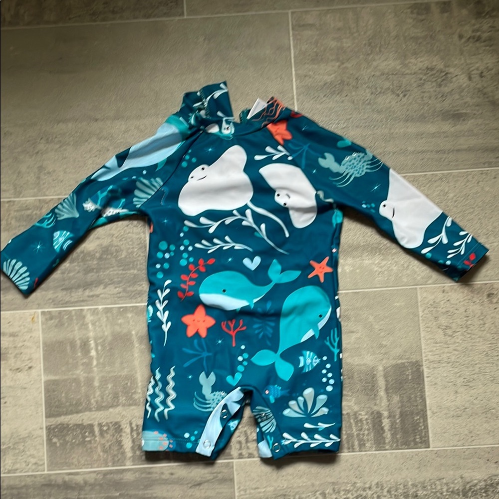 3/$20 Swimwear with Whale Print